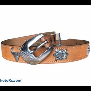 Silver Creek Western Leather Belt | Sm